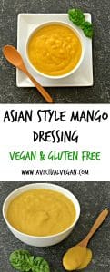 This vibrant & versatile Asian Style Mango Dressing is creamy, fruity & delicious. It comes together in minutes & is insanely delicious!