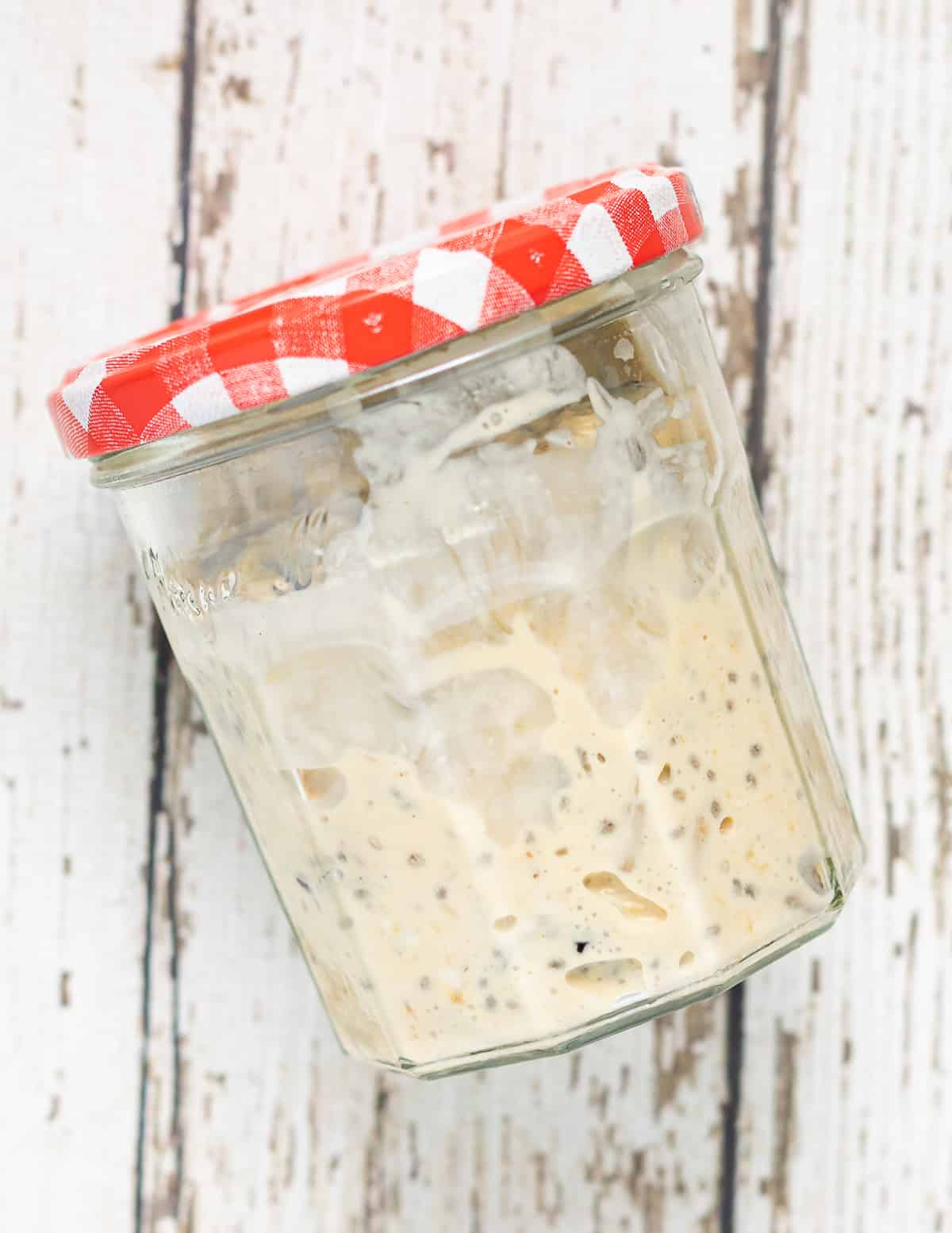 a jar of Bircher muesli