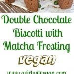 Perfectly crisp, Double Chocolate Matcha Biscotti. The floral, almost grassy tones of the matcha work so well with the chocolate & I promise that they will not collapse when submerged into your favourite drink!