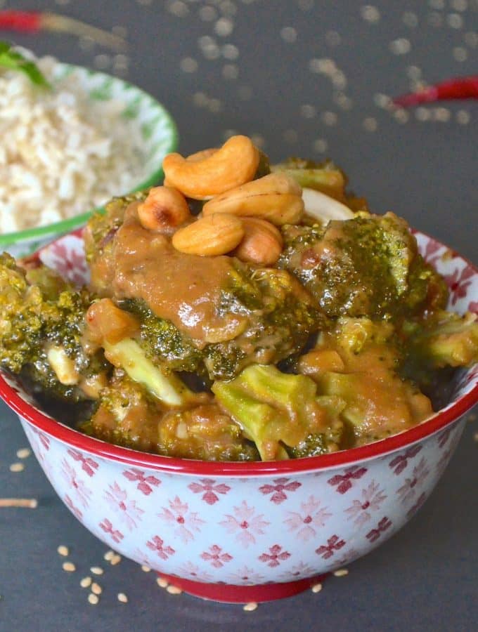 Tender Asian Broccoli smothered in a rich, thick sauce. Insanely simple to make and full of flavour.