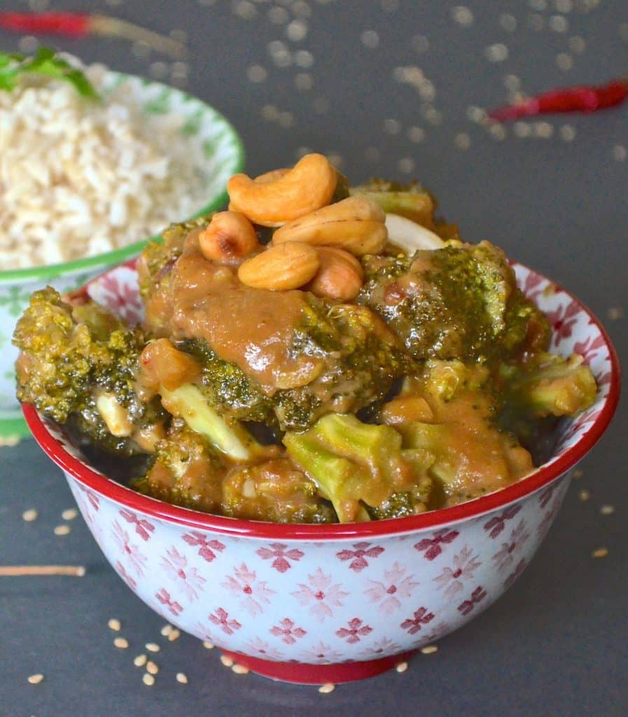 Tender Asian Broccoli smothered in a rich, thick sauce. Insanely simple to make and full of flavour.