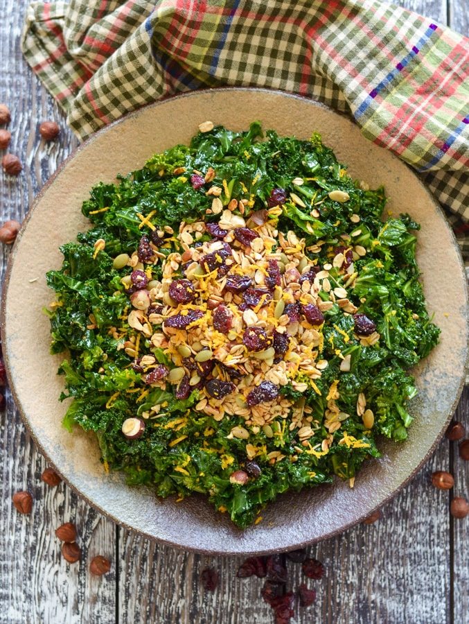 massaged kale salad