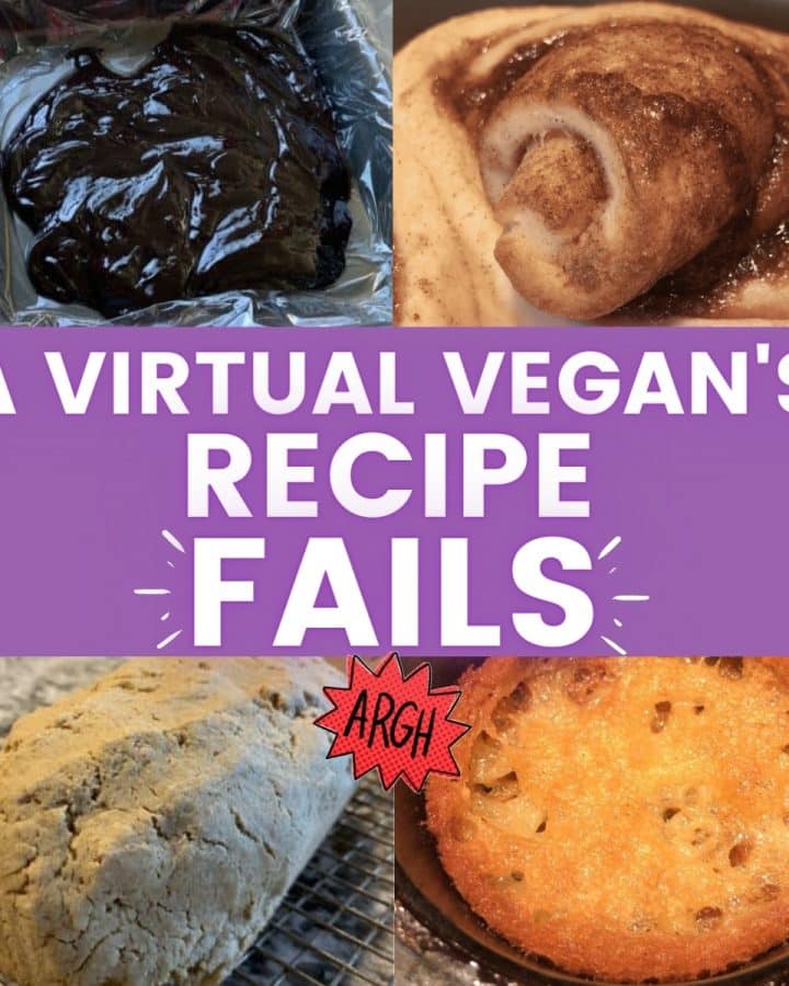 A Virtual Vegan's recipe fails