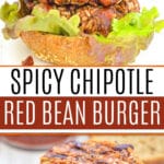 Spicy Chipotle Red Bean Burgers