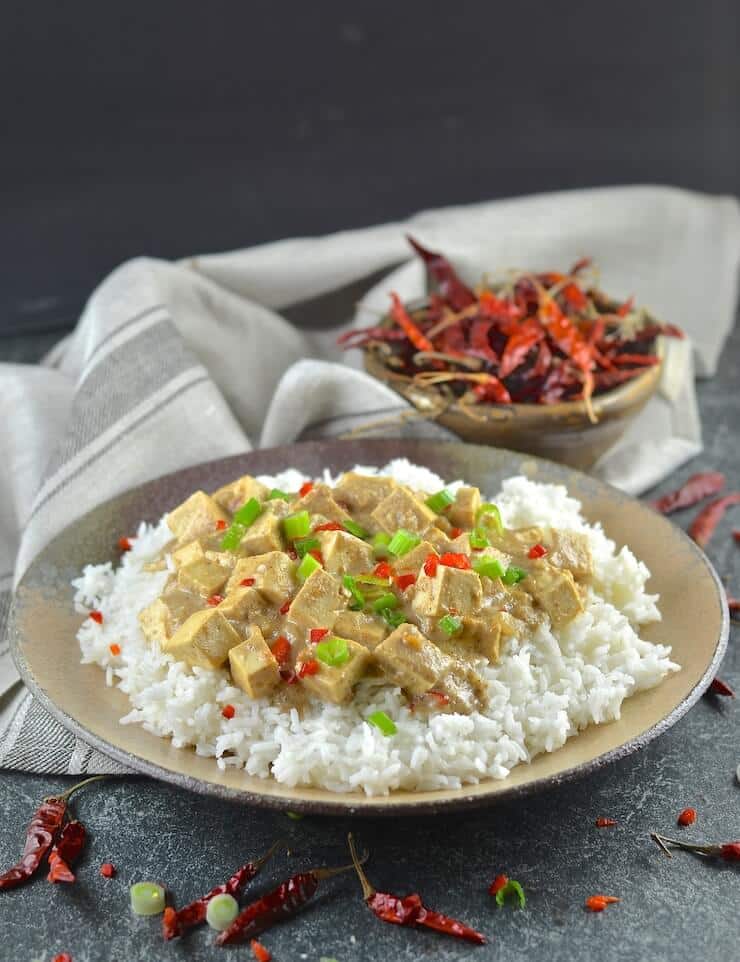 Tender tofu in a rich, smooth and creamy satay sauce. This Tofu Satay is super easy to prepare & tastes totally delicious!