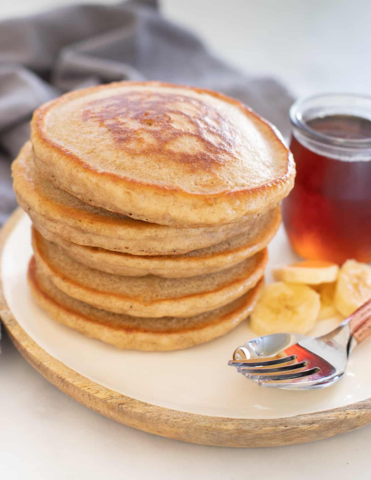 a stack of pancakes