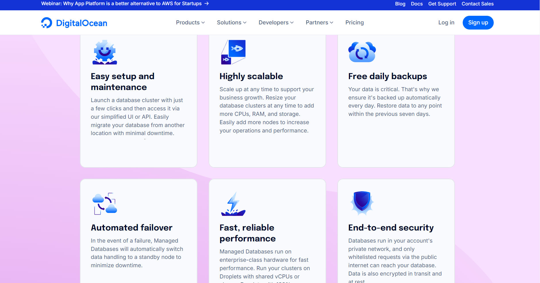 DigitalOcean Managed Database image